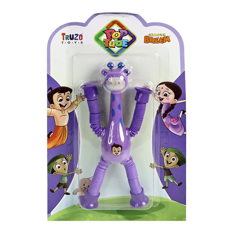 Cartoon giraffe magic toy with bendable spring limbs