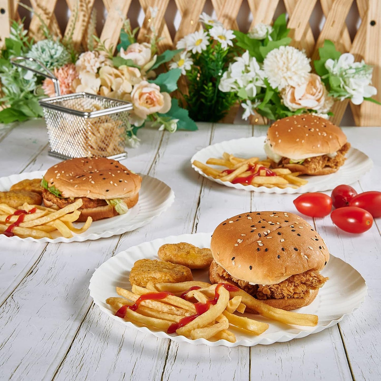 Eco-friendly disposable plates for picnic and events