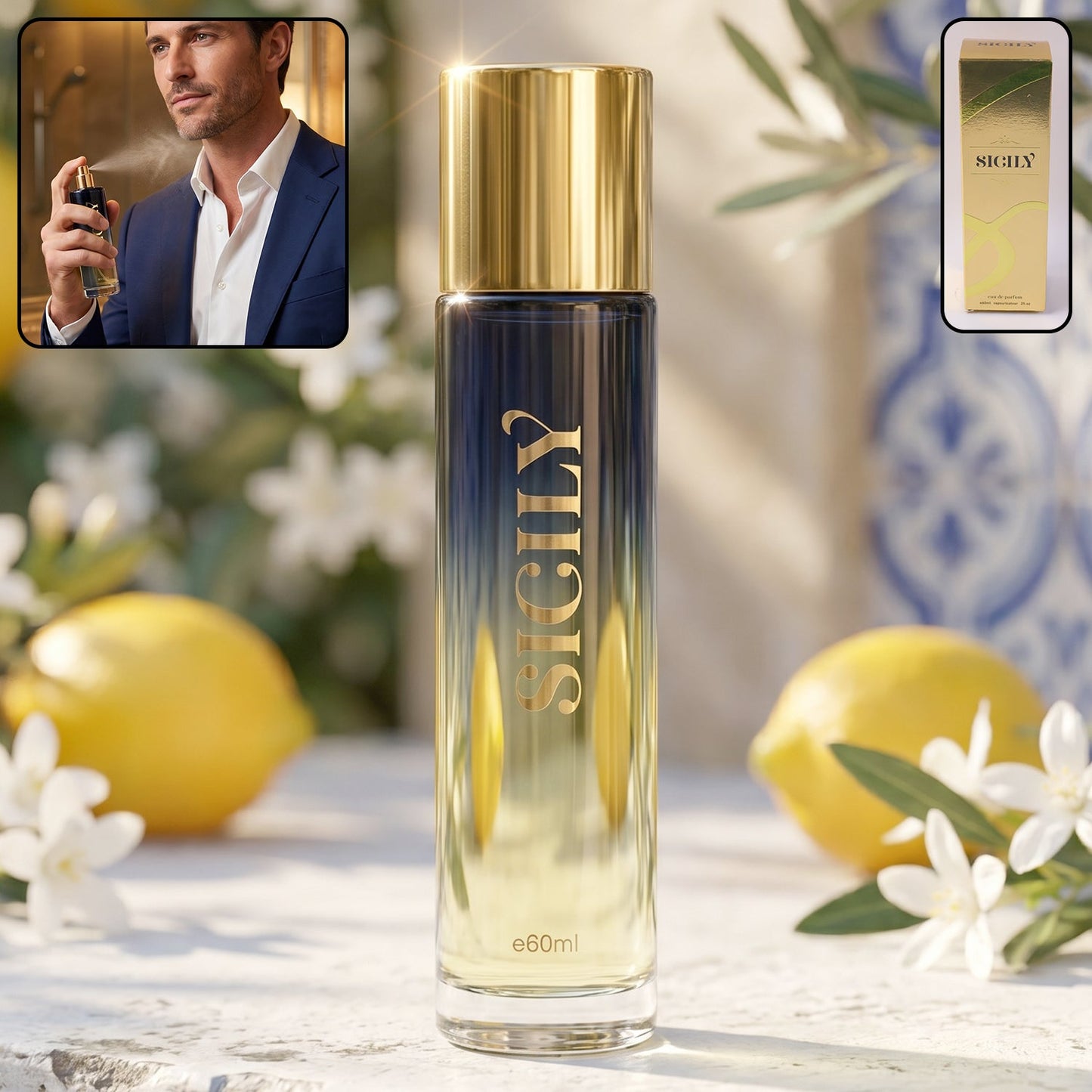 Sicily Eau de Parfum 60 ML bottle Ð stylish men's fragrance