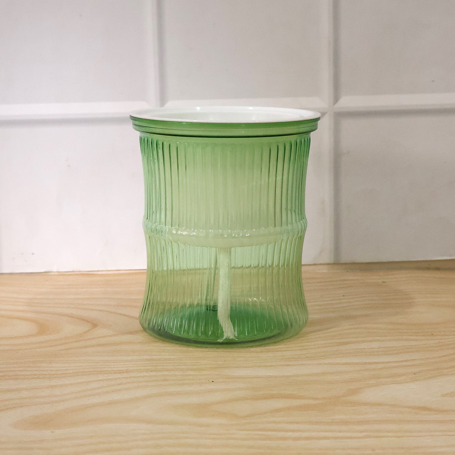 Product image of self-watering plant pot with cotton wick
