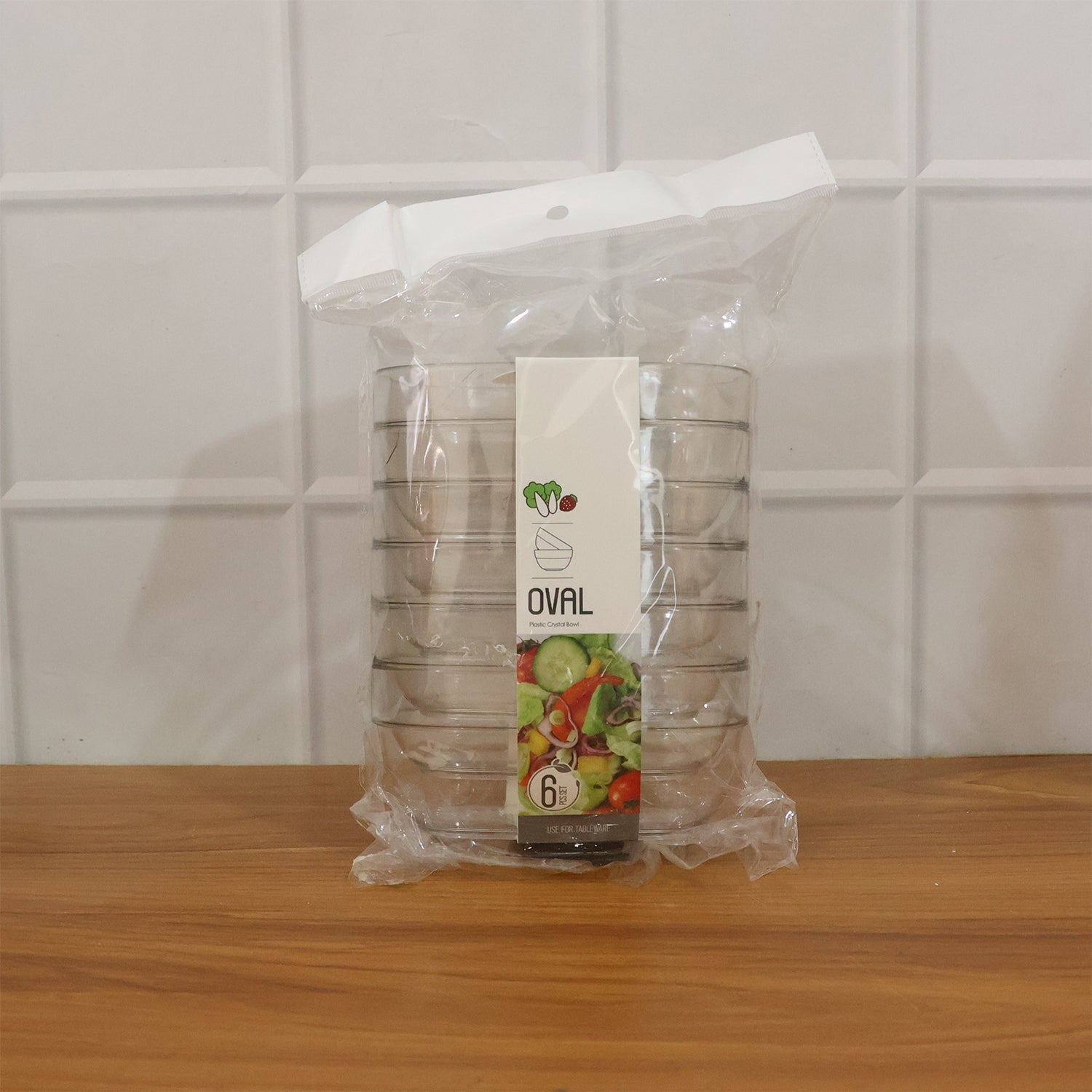 Set of clear plastic serving bowls ideal for daily kitchen needs