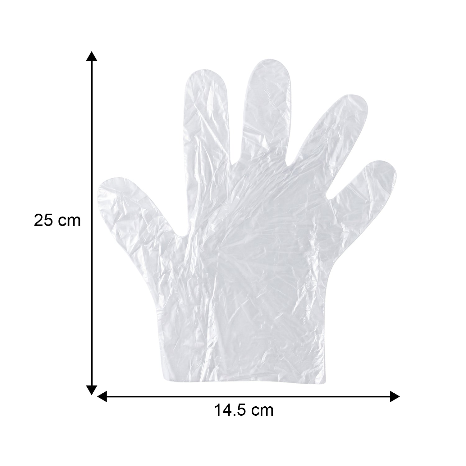 Single-use plastic gloves for household safety