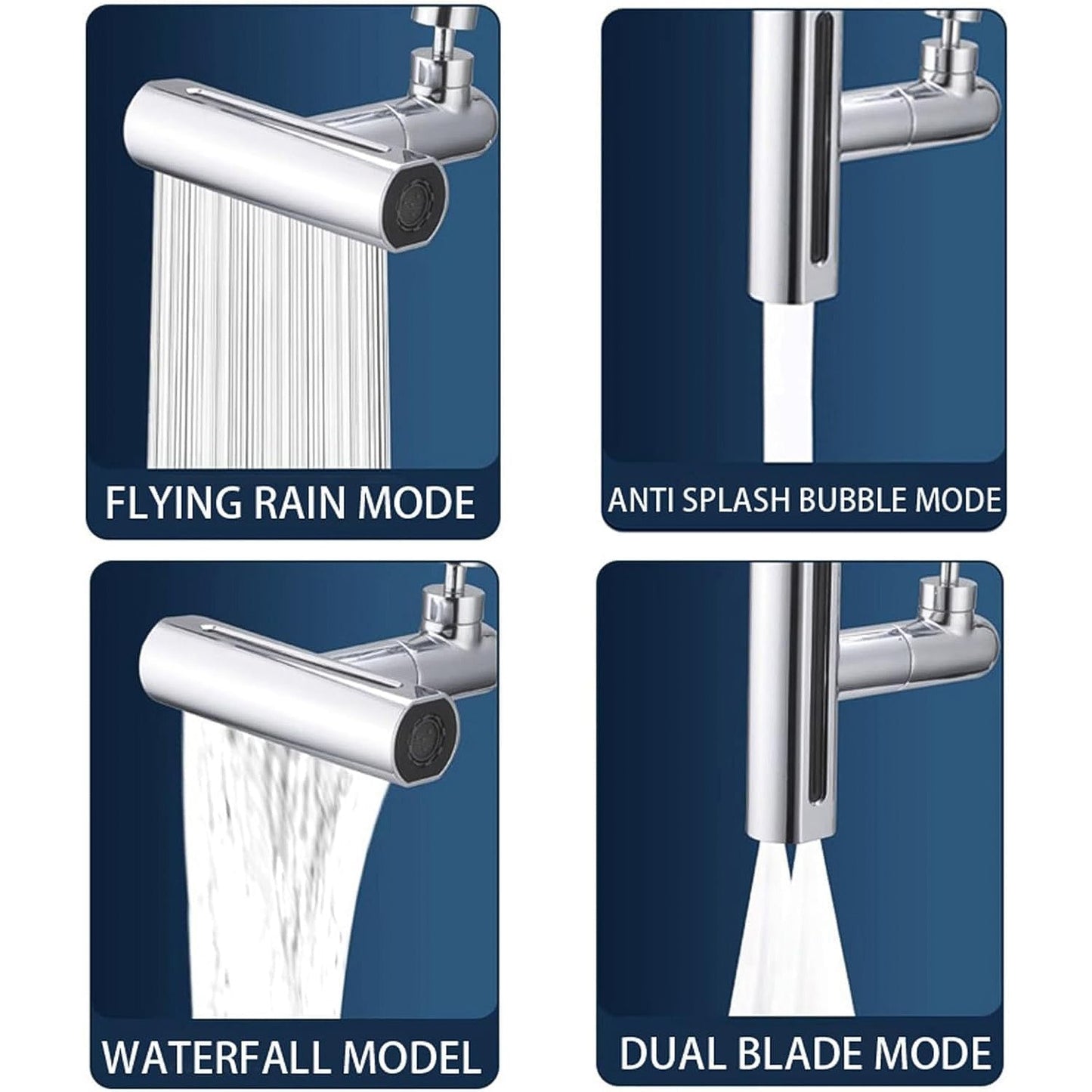Adjustable settings on the universal plastic shower head for personalized comfort.