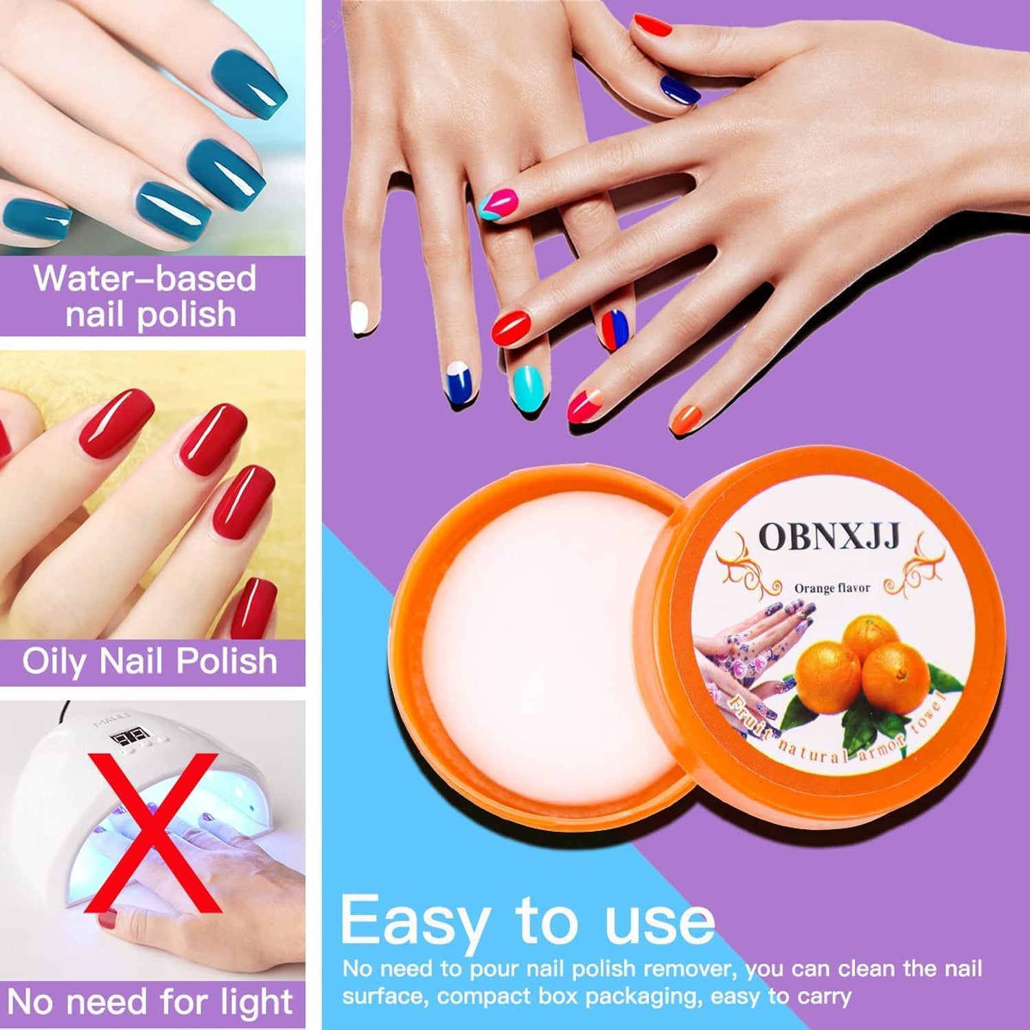 Jar and wipes of nail polish remover designed for home and travel use