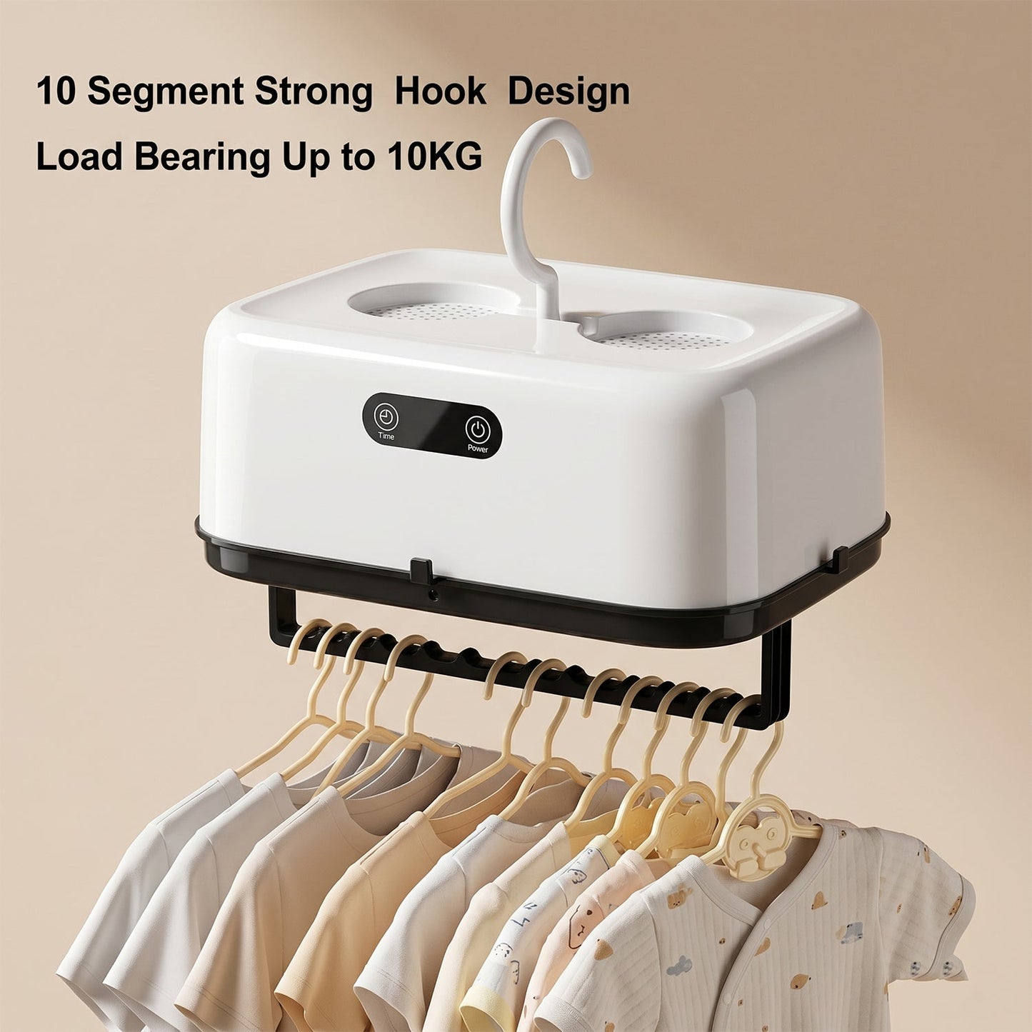 Electric clothes dryer featuring hot air circulation technology