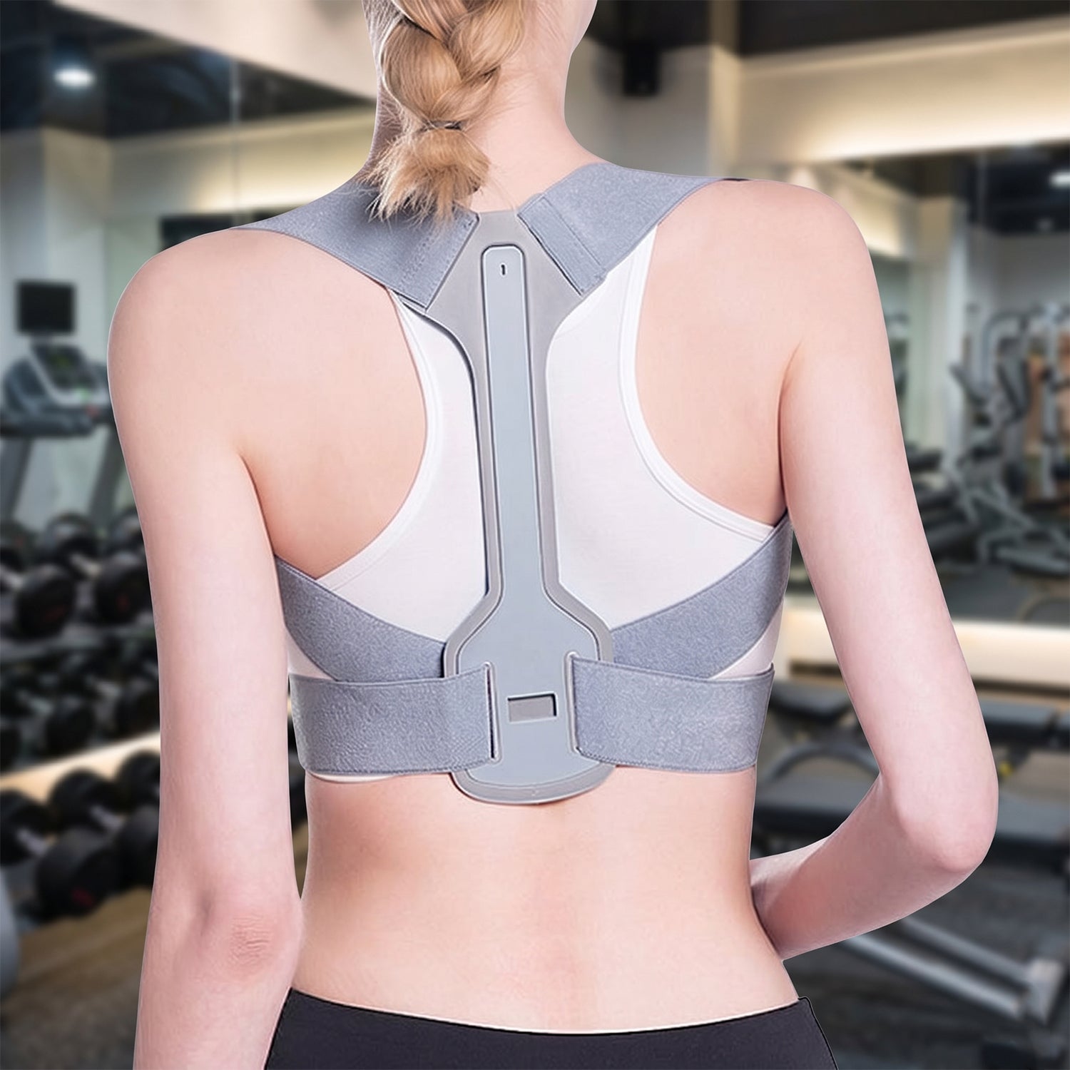 Breathable gym back support belt