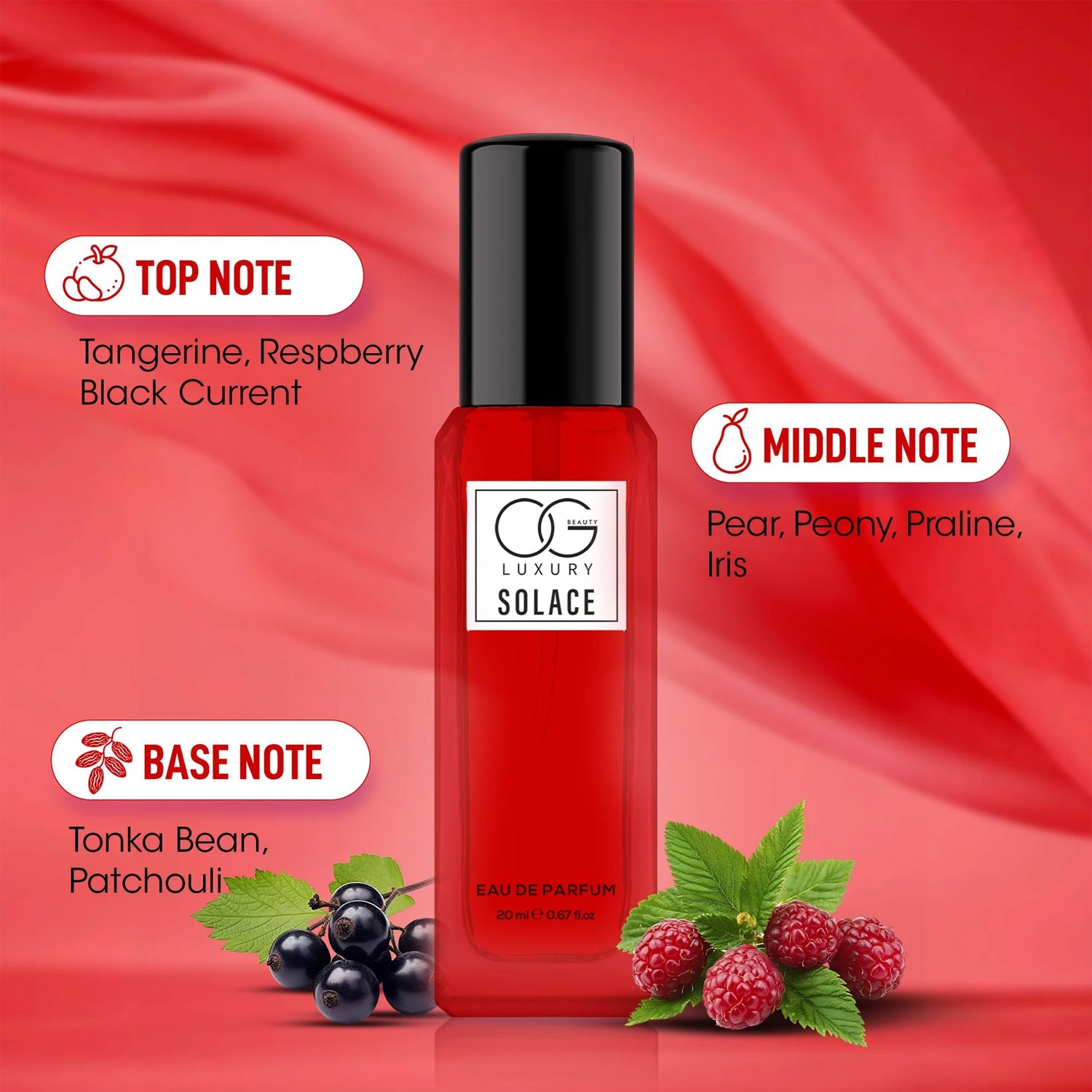 Lifestyle image of a Pure Elegance Eau De Parfum bottle showcasing the delicate design