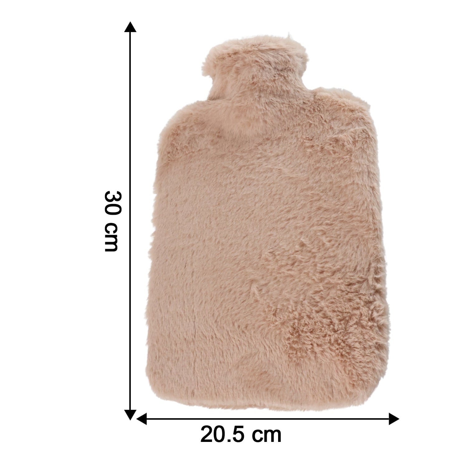 Cozy PVC hot water bag with soft fur for heat therapy