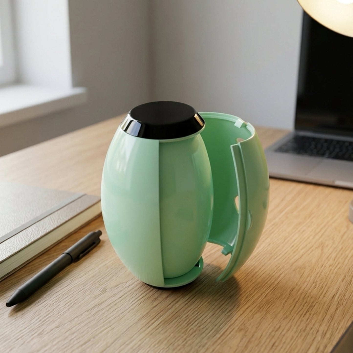 Portable lint roller suitable for travel and on-the-go use