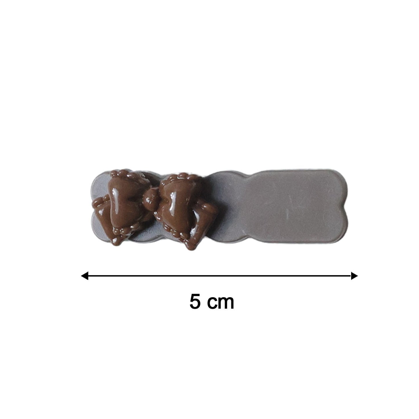 Measurement size chart for elegant bow design hair clips set