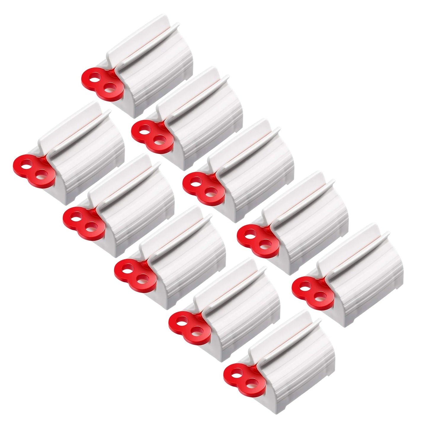 Tube dispenser with toothpaste tube inserted for zero-waste use