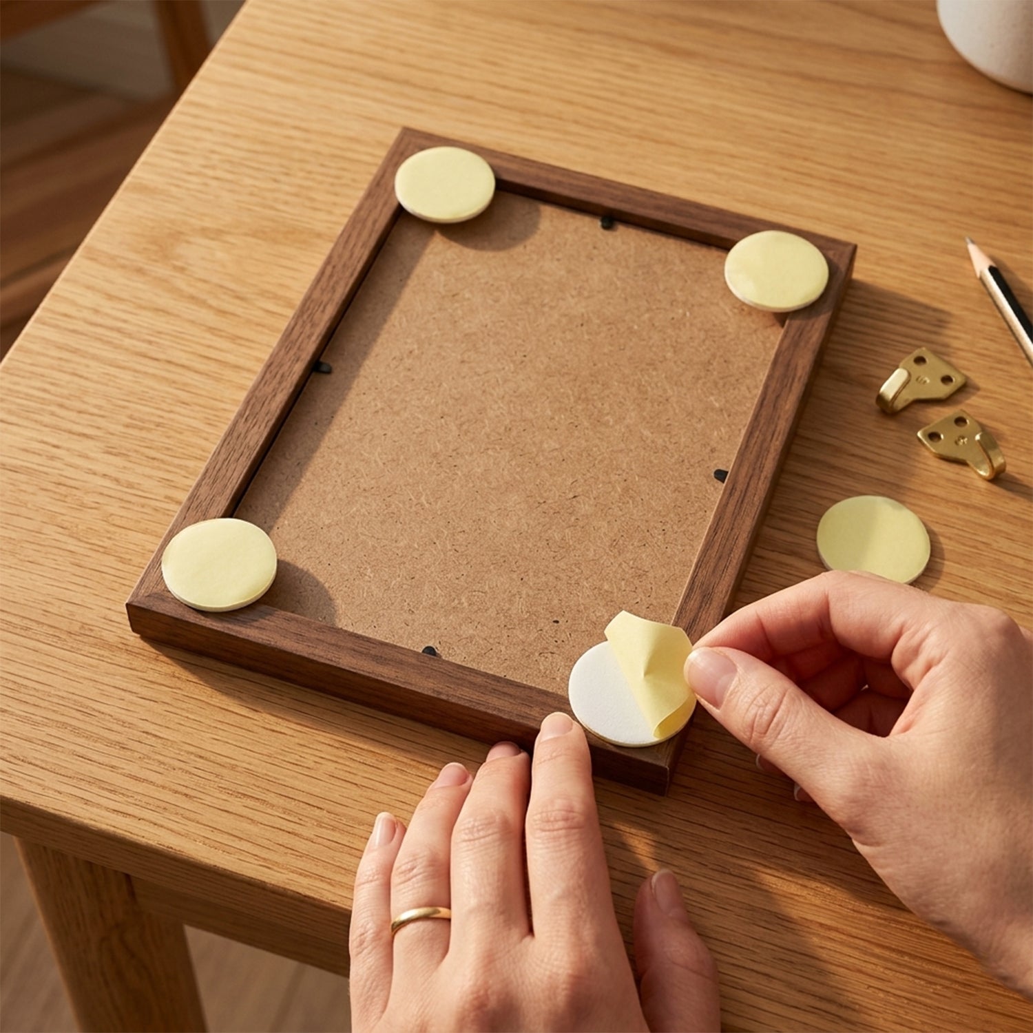 Adhesive sticky pads designed for furniture legs