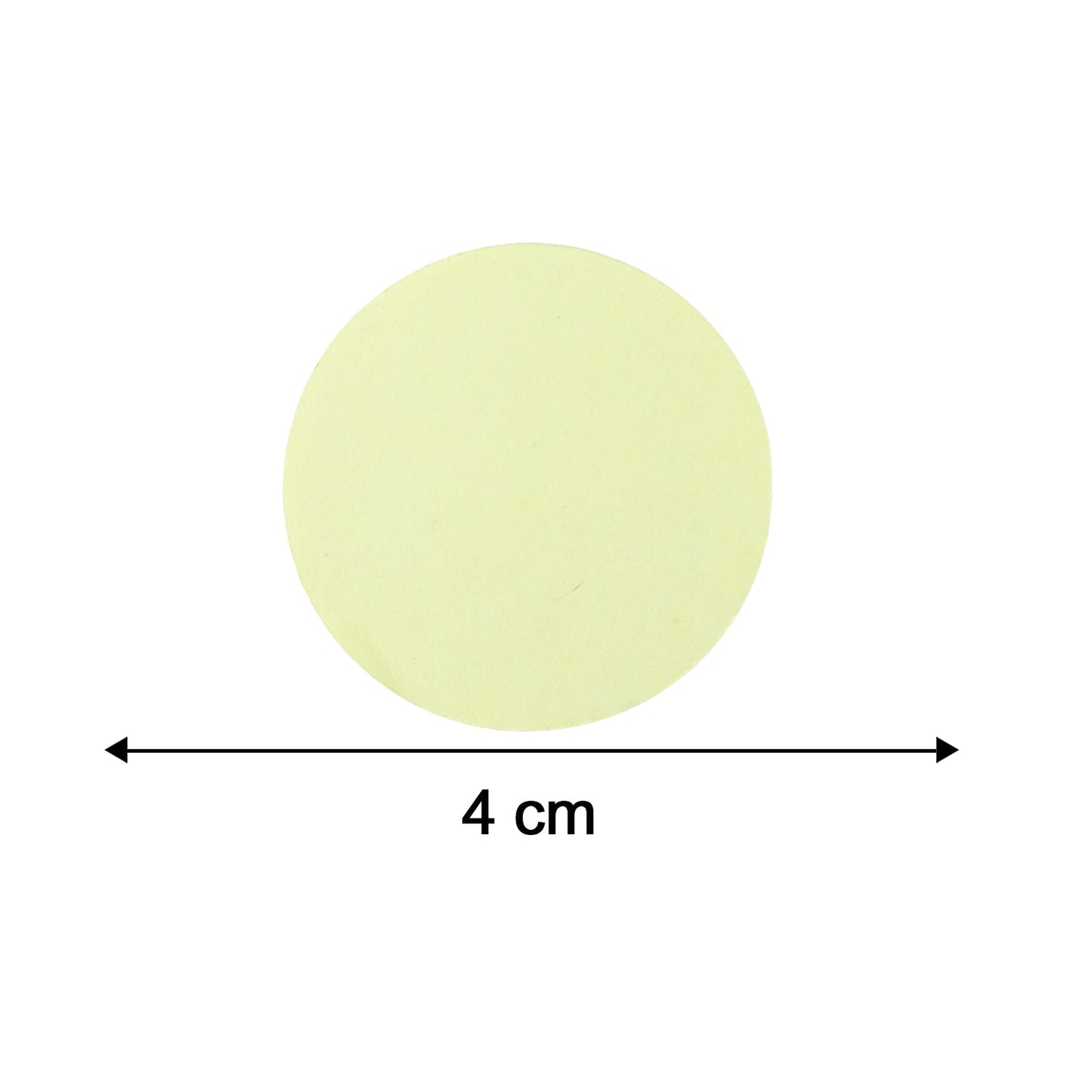 Floor protection felt pads with size guide