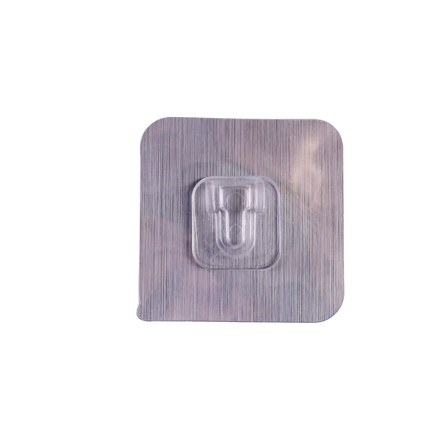 No-nail clear wall hanging hook for versatile mounting