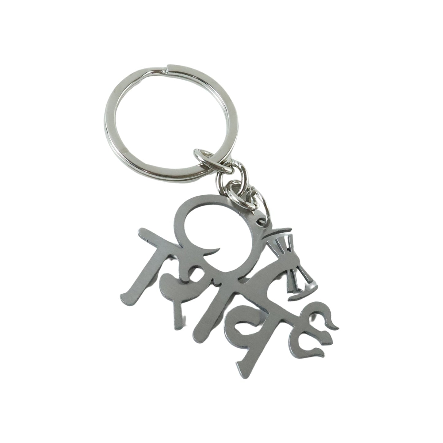 Metal keychain for spiritual daily use