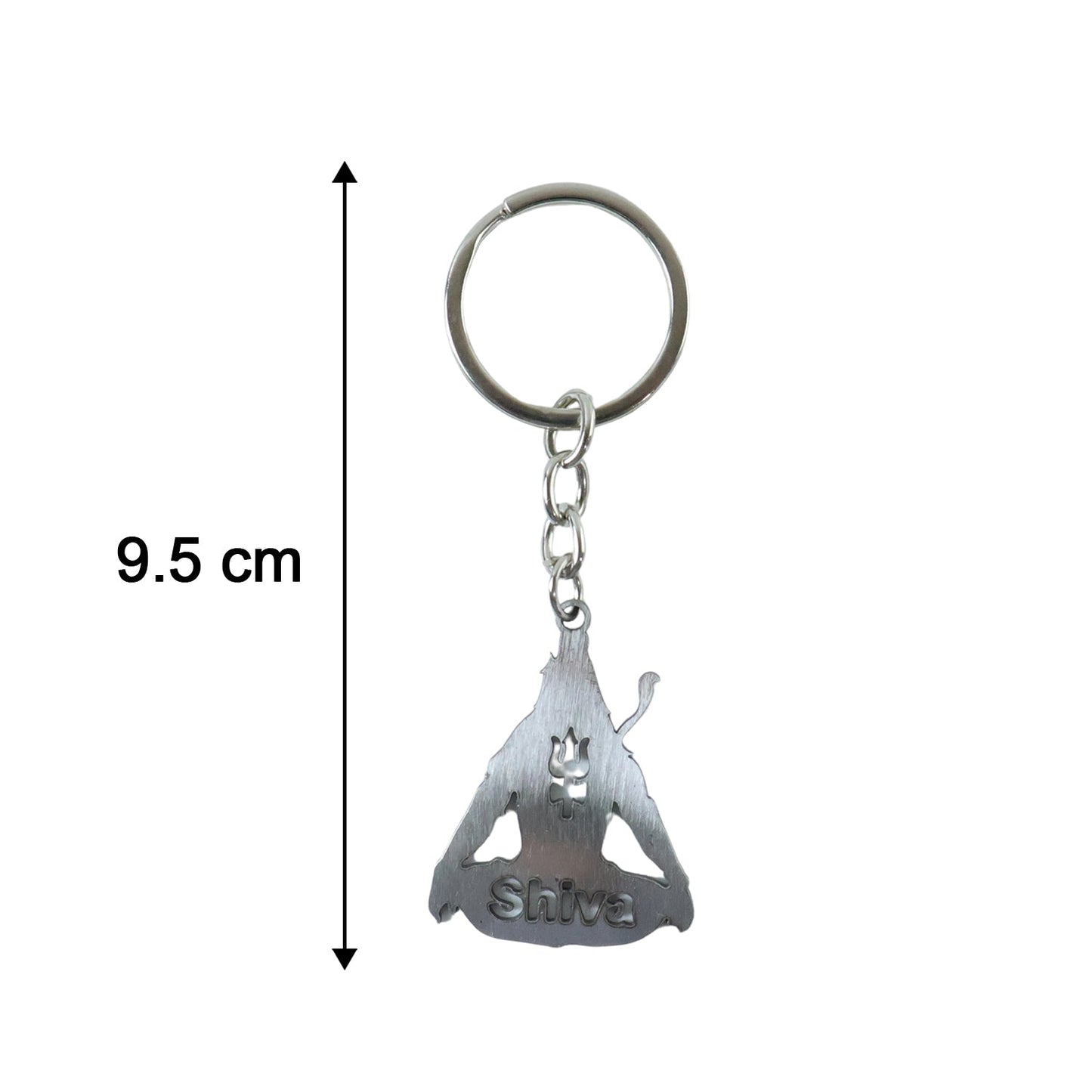 Mahadev religious keychain in durable metal finish