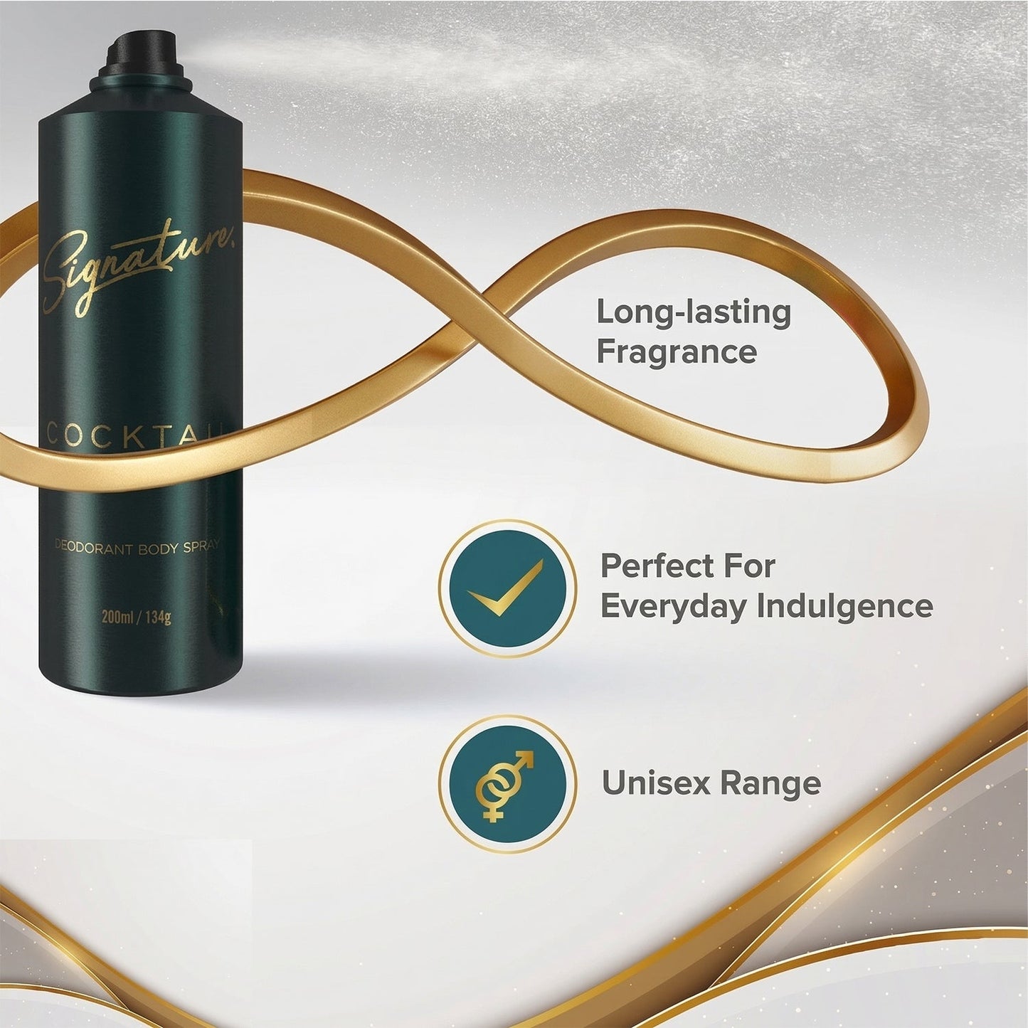 Men's deodorant spray for daily freshness, compact size