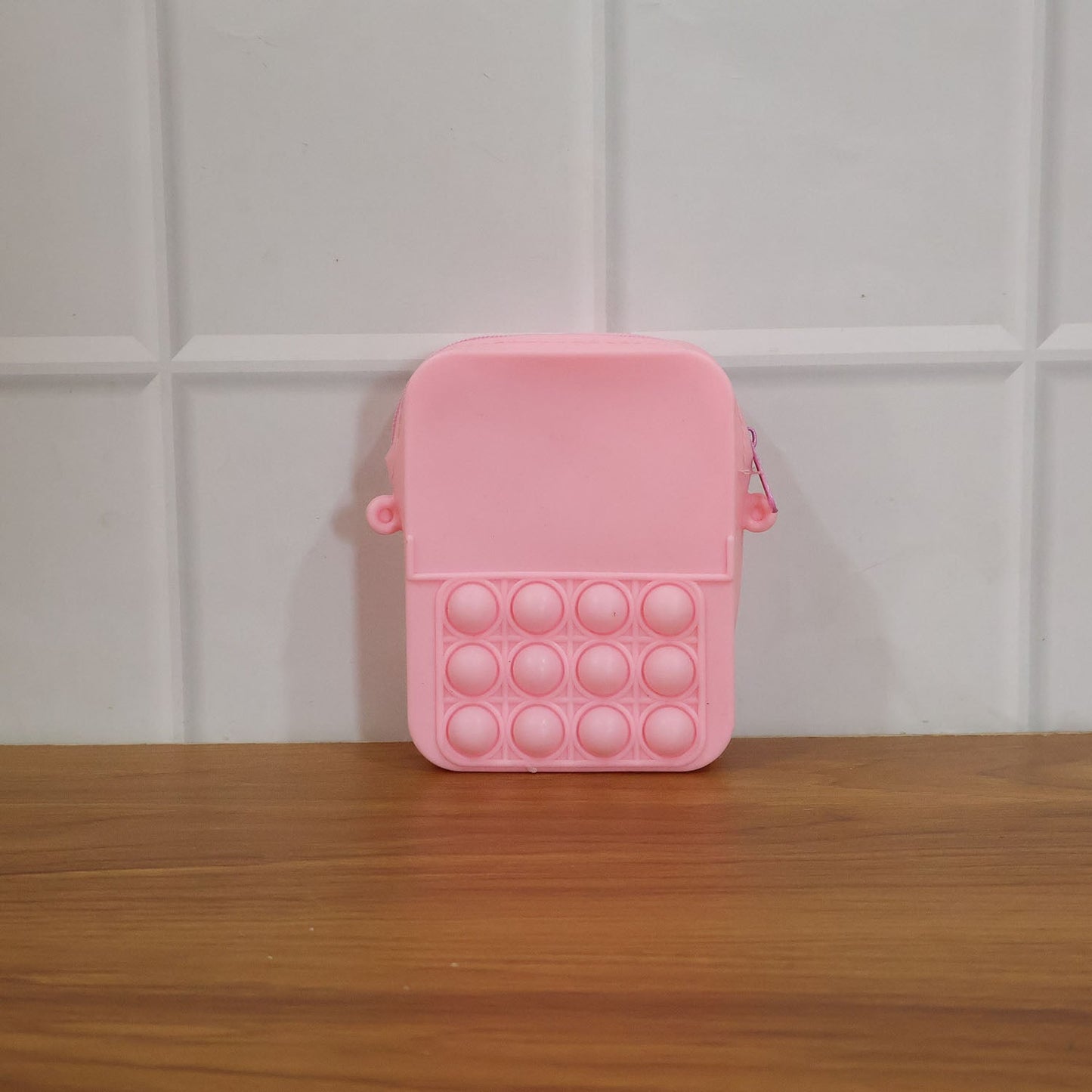 Small pop it handbag crossbody with fun bubble fidget surface