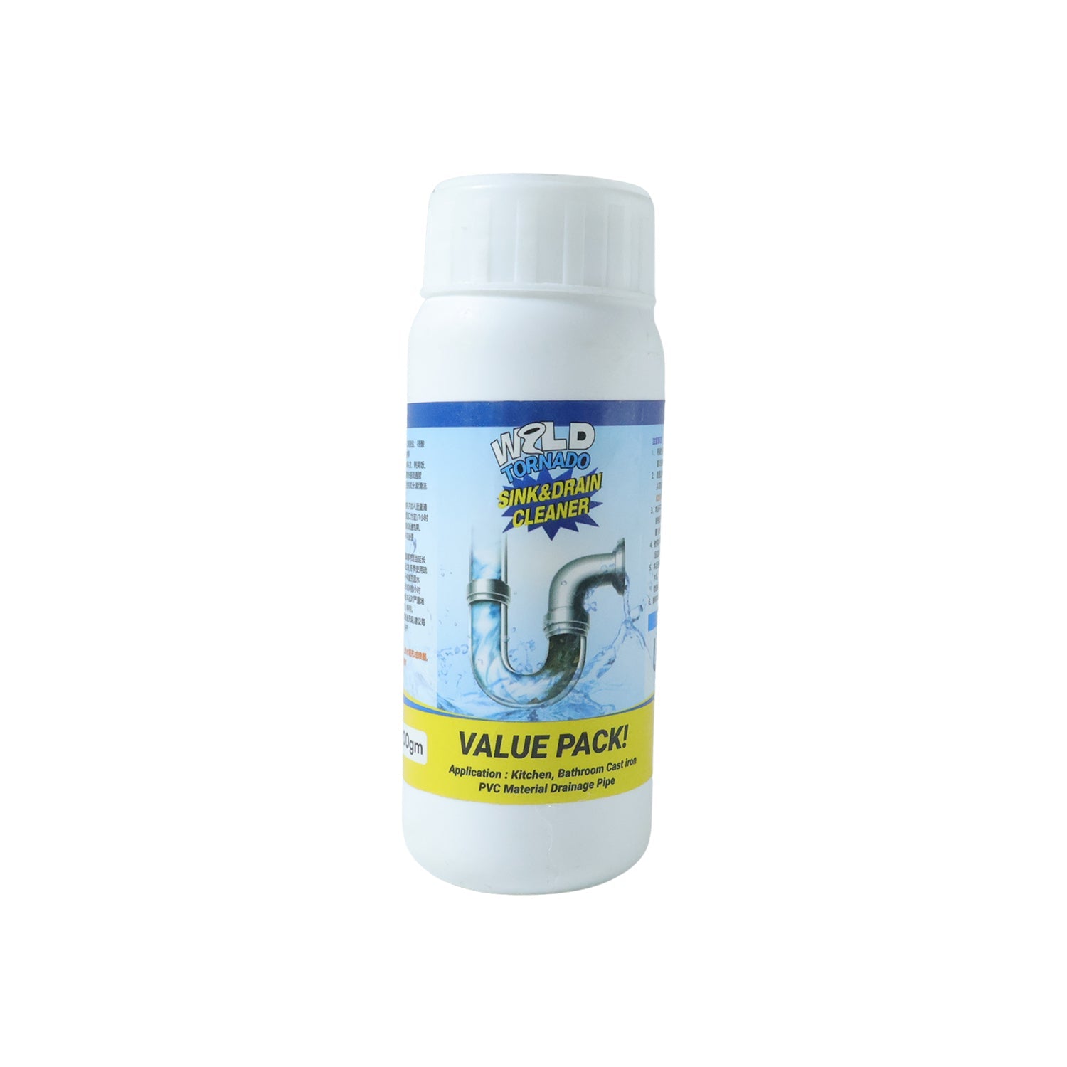 Strong drain cleaning powder for household pipes