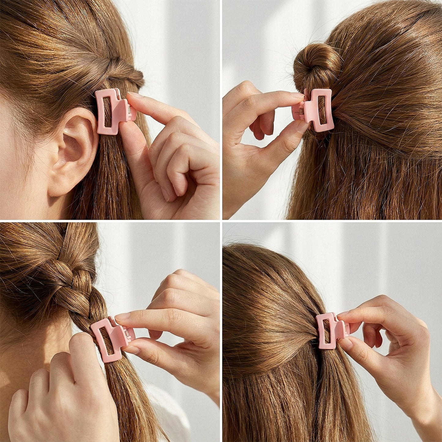 Assorted color mini hair claw clips for versatile hair styling