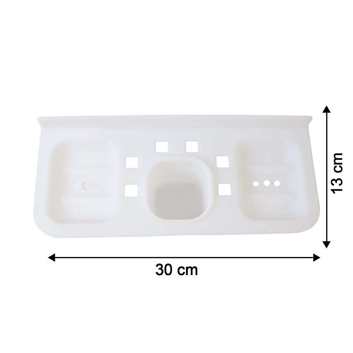Modern plastic soap dish providing a clean and organized solution for kitchen sinks.