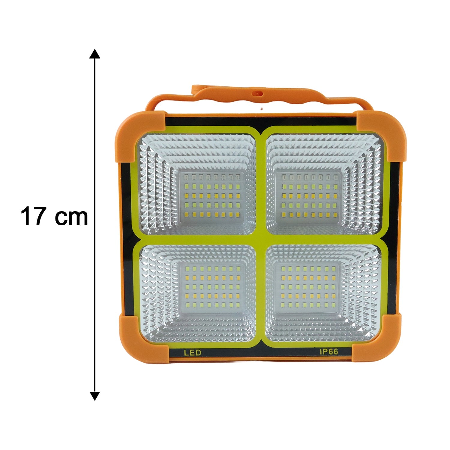  high power solar LED flood light in outdoor setting