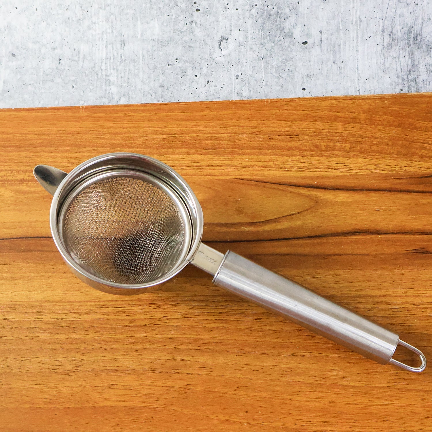 Multipurpose food tool medium stainless steel mesh strainer