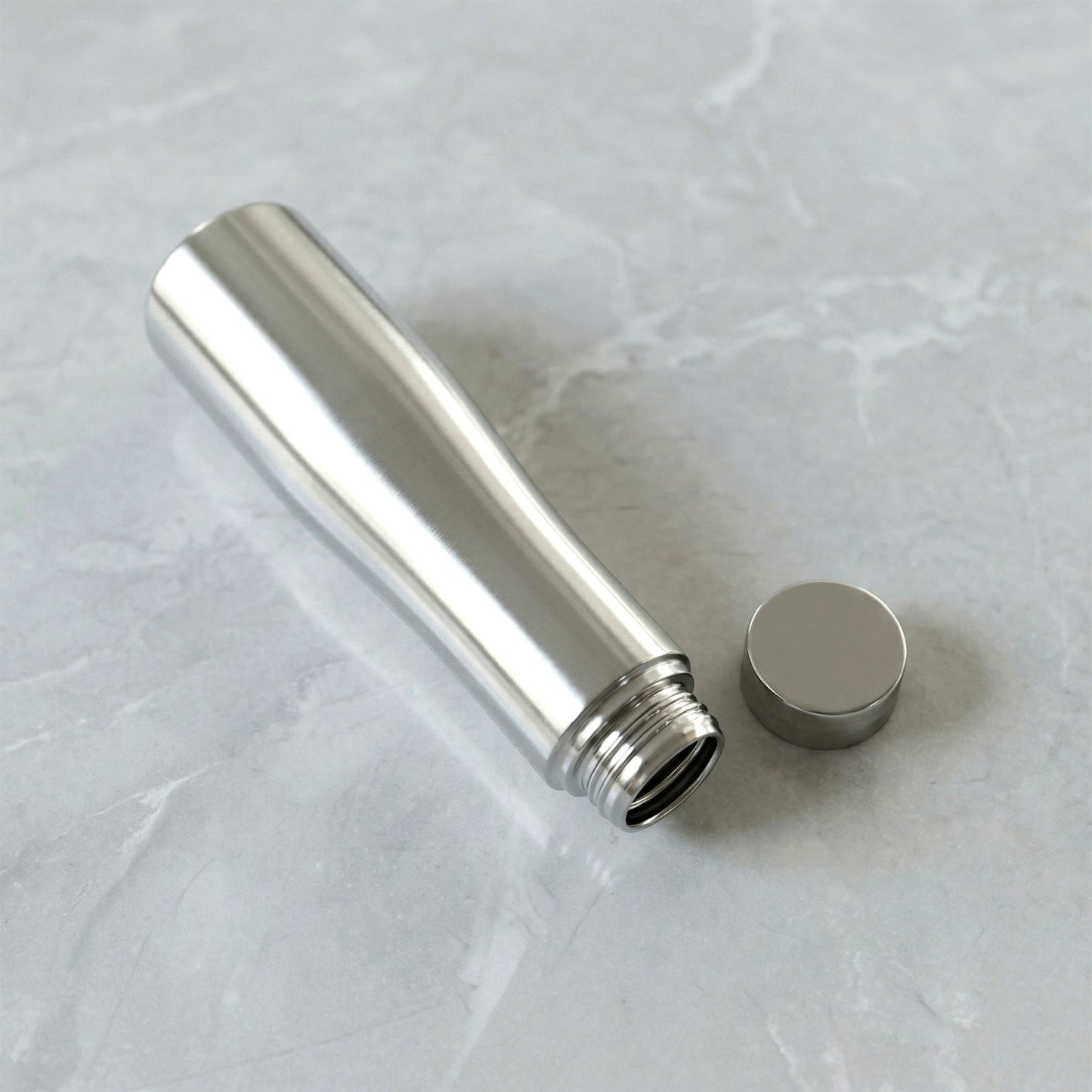 Portable stainless steel water bottle ideal for travel
