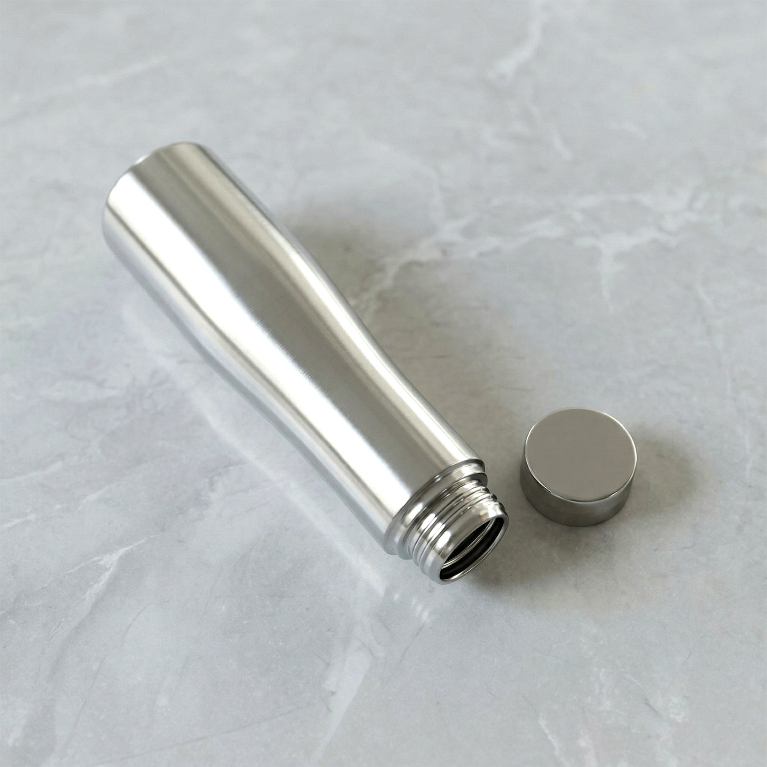 Portable stainless steel water bottle ideal for travel
