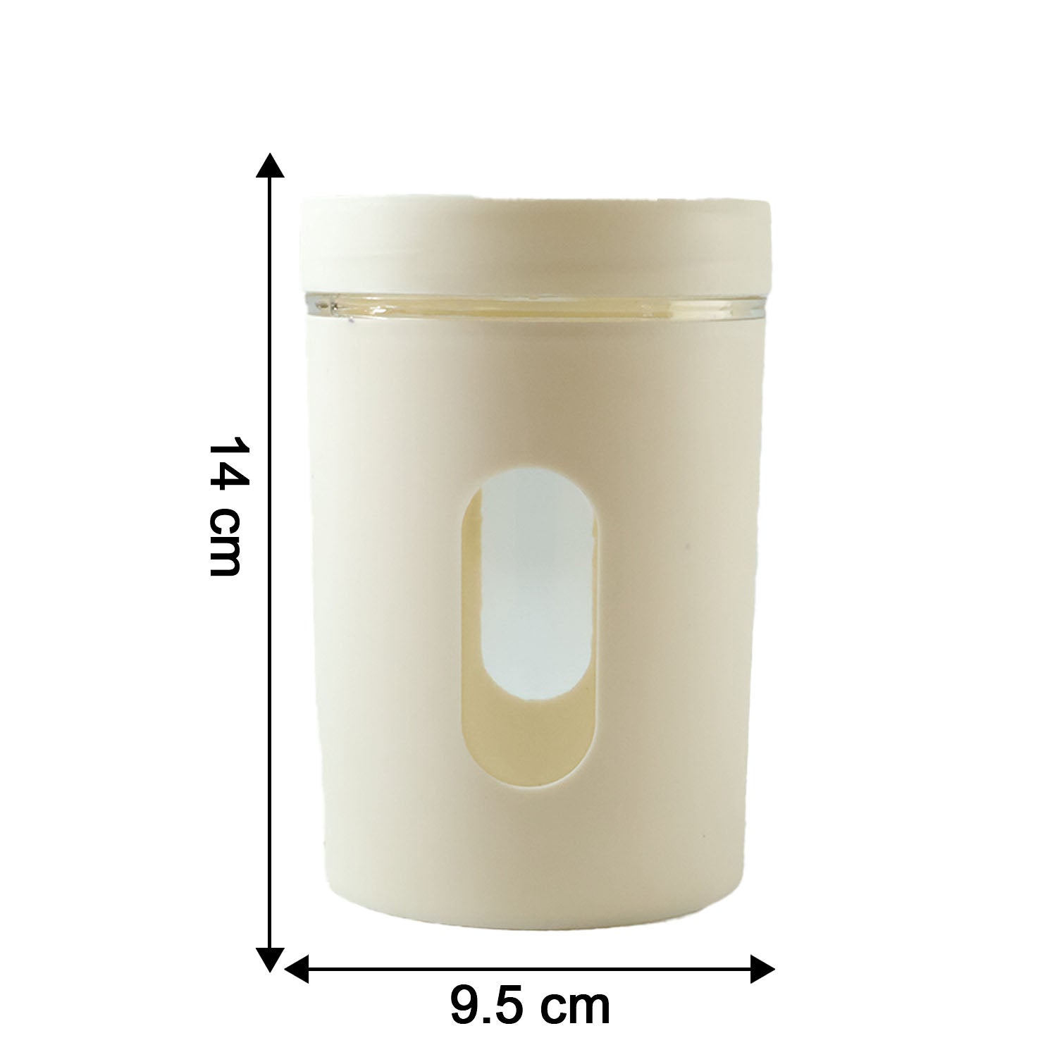Stackable airtight food storage jars with secure lid