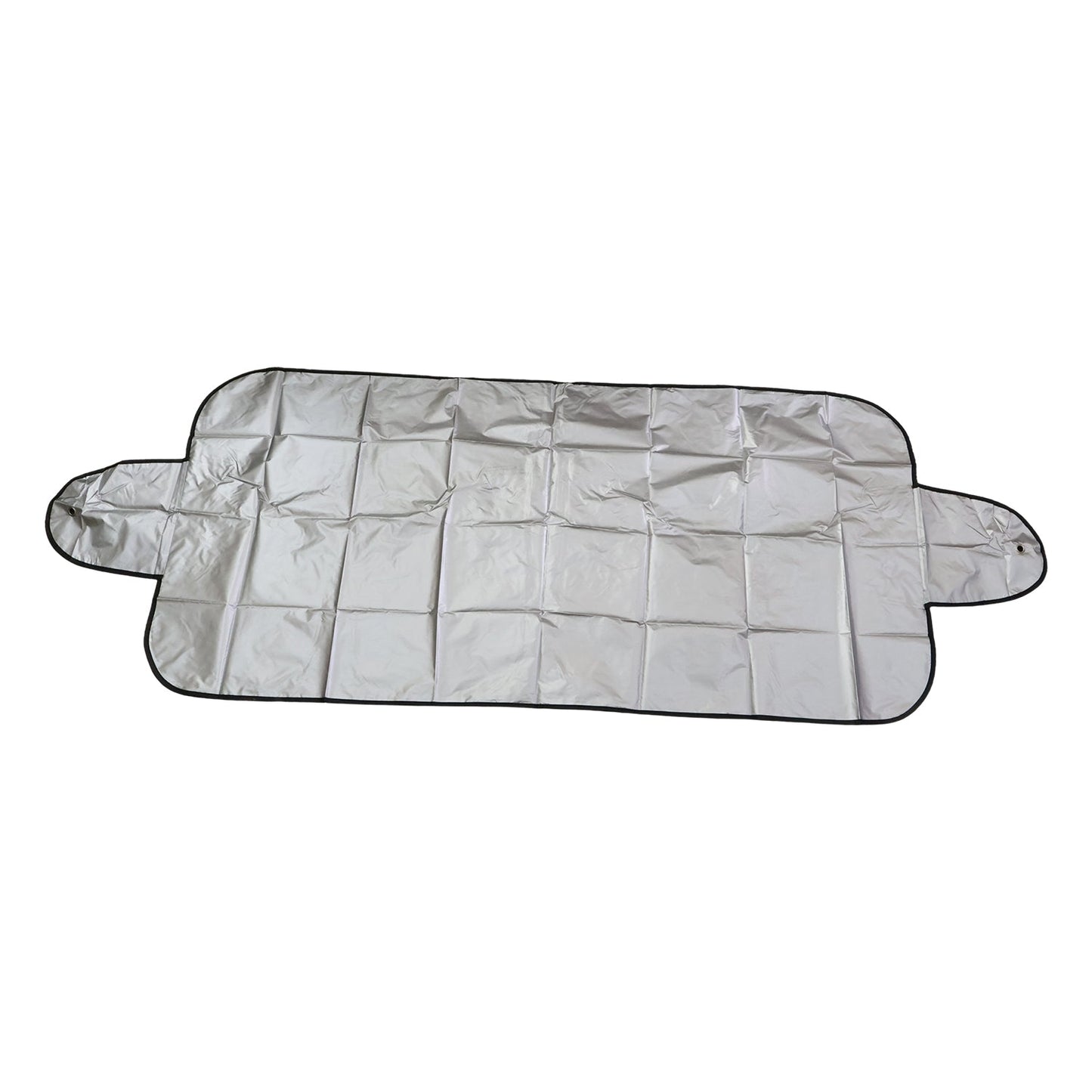 Car windshield cover with anti-scratch material protecting glass from snow and dust