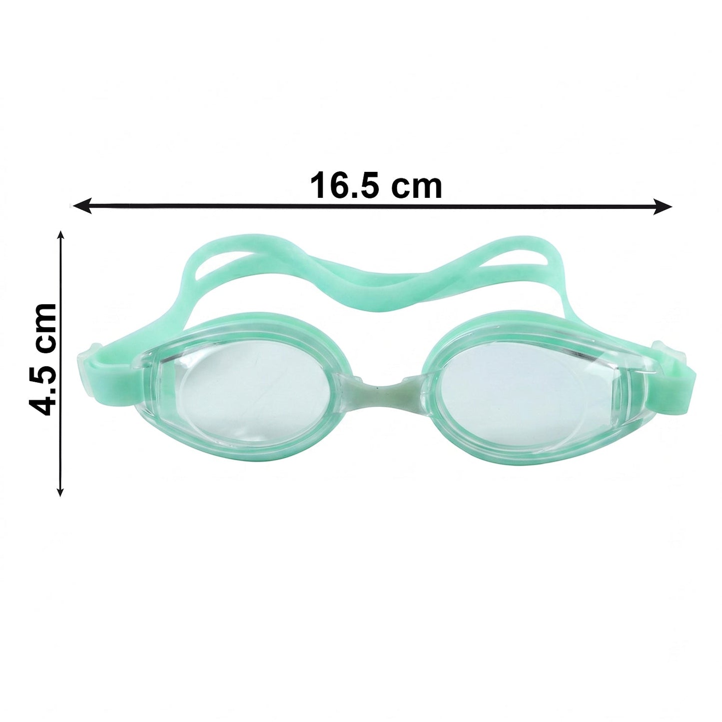 Flexible adjustable strap swim goggles