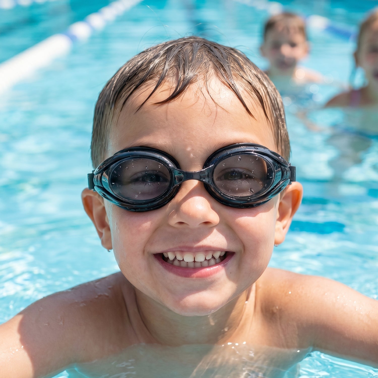 soft seal kids goggles for pool and outdoor swimming