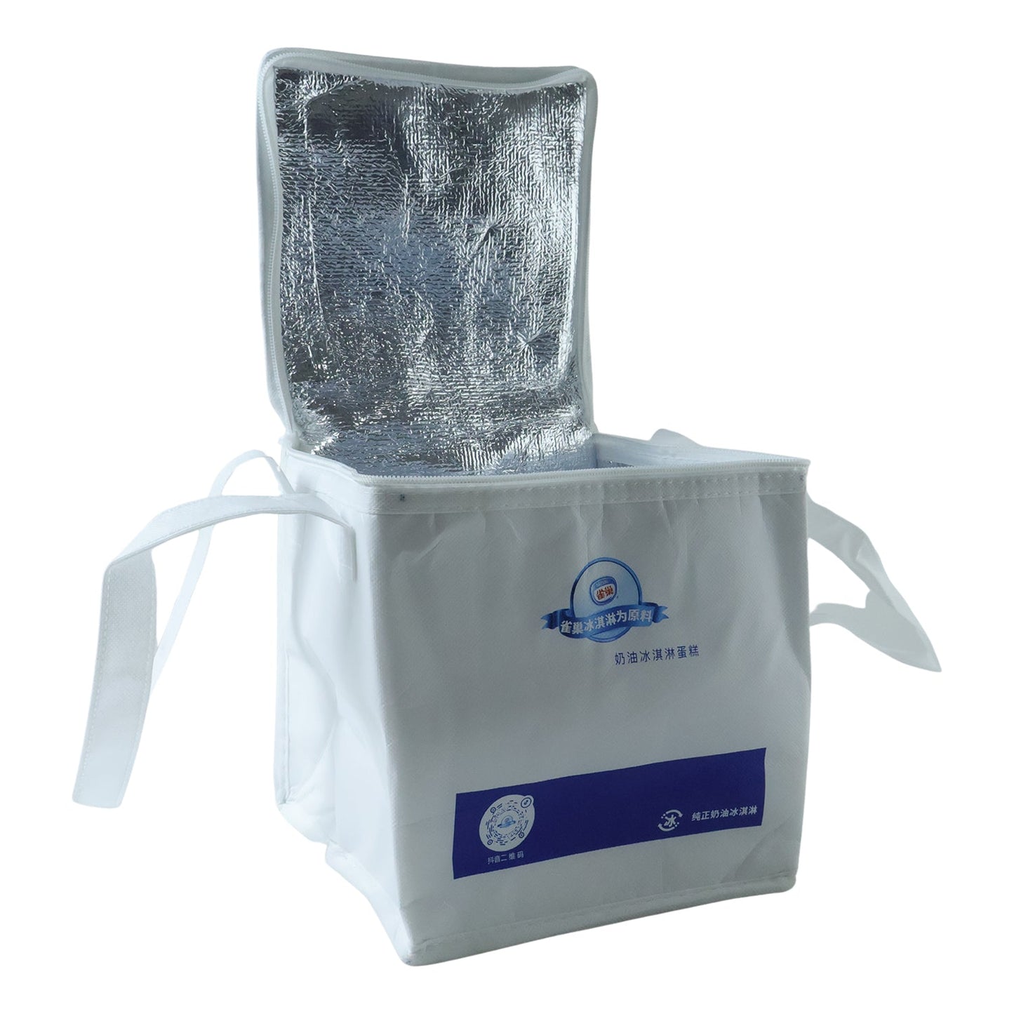 Reusable insulated food carry bag for picnics, office, or school