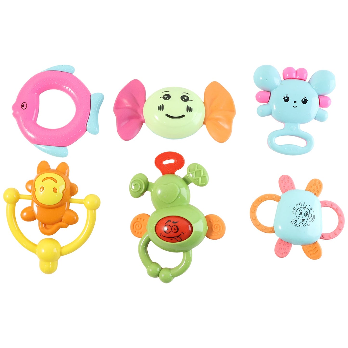 Complete baby rattle toy set ideal for infant sensory and motor skill support