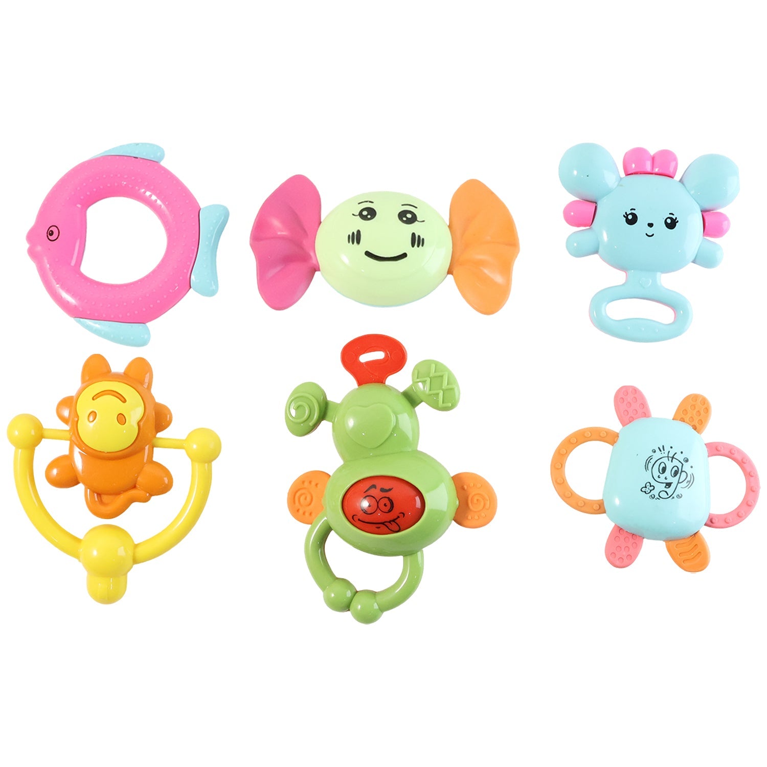 Complete baby rattle toy set ideal for infant sensory and motor skill support