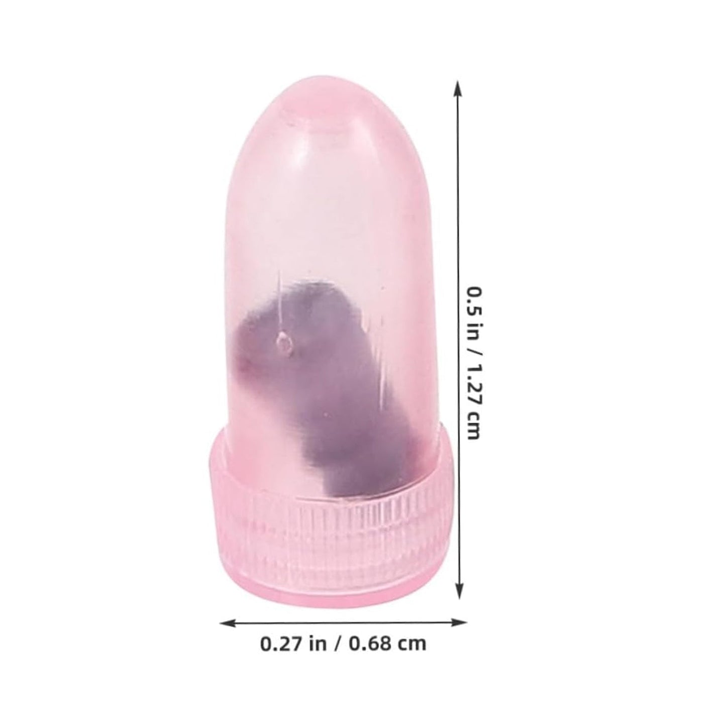 Size reference image of pink tire repair nail plugs