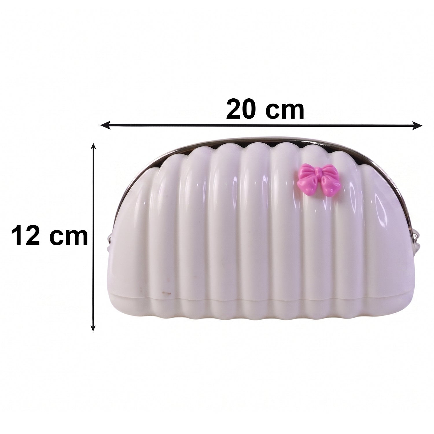 Decorative seashell tissue paper holder with pink bow