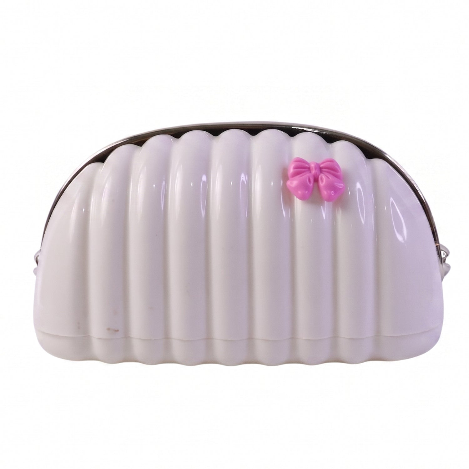 Cute clam shell style tissue box with pink bow