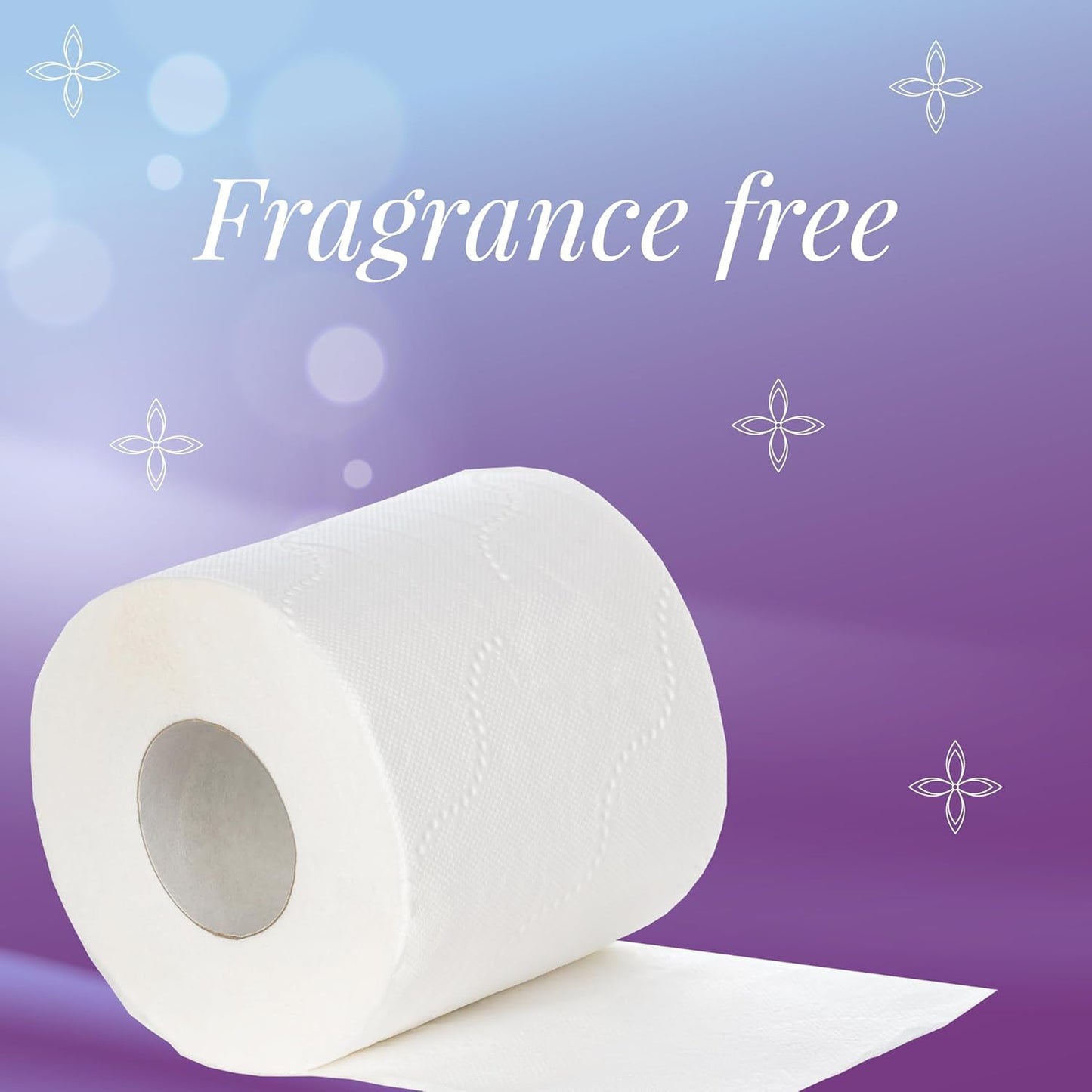 Close-up of a soft toilet tissue roll with micro-embossed texture for comfort.