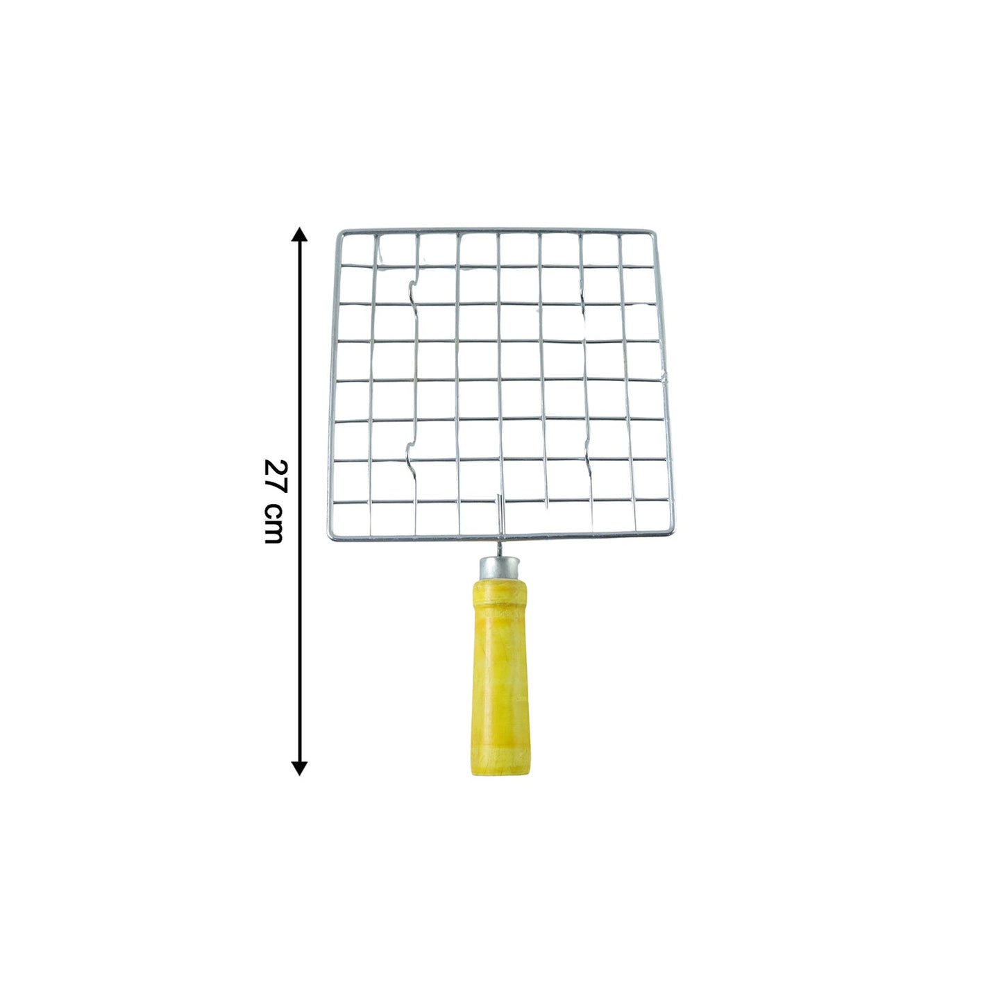 Square stainless steel Roaster Jali, ideal as a versatile kitchen grill.
