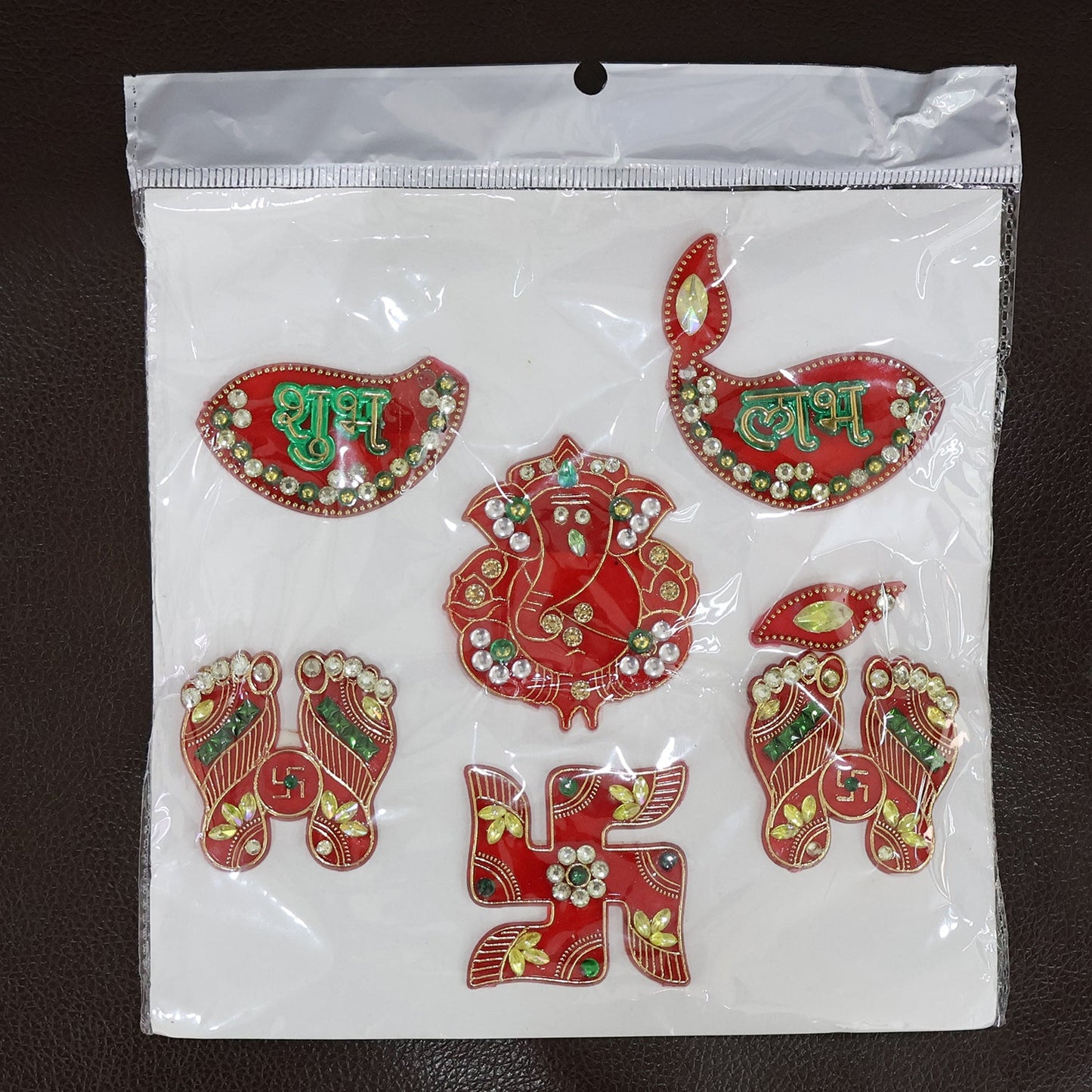 Festive home decoration setup with Shubh Labh hanging set enhancing ambiance