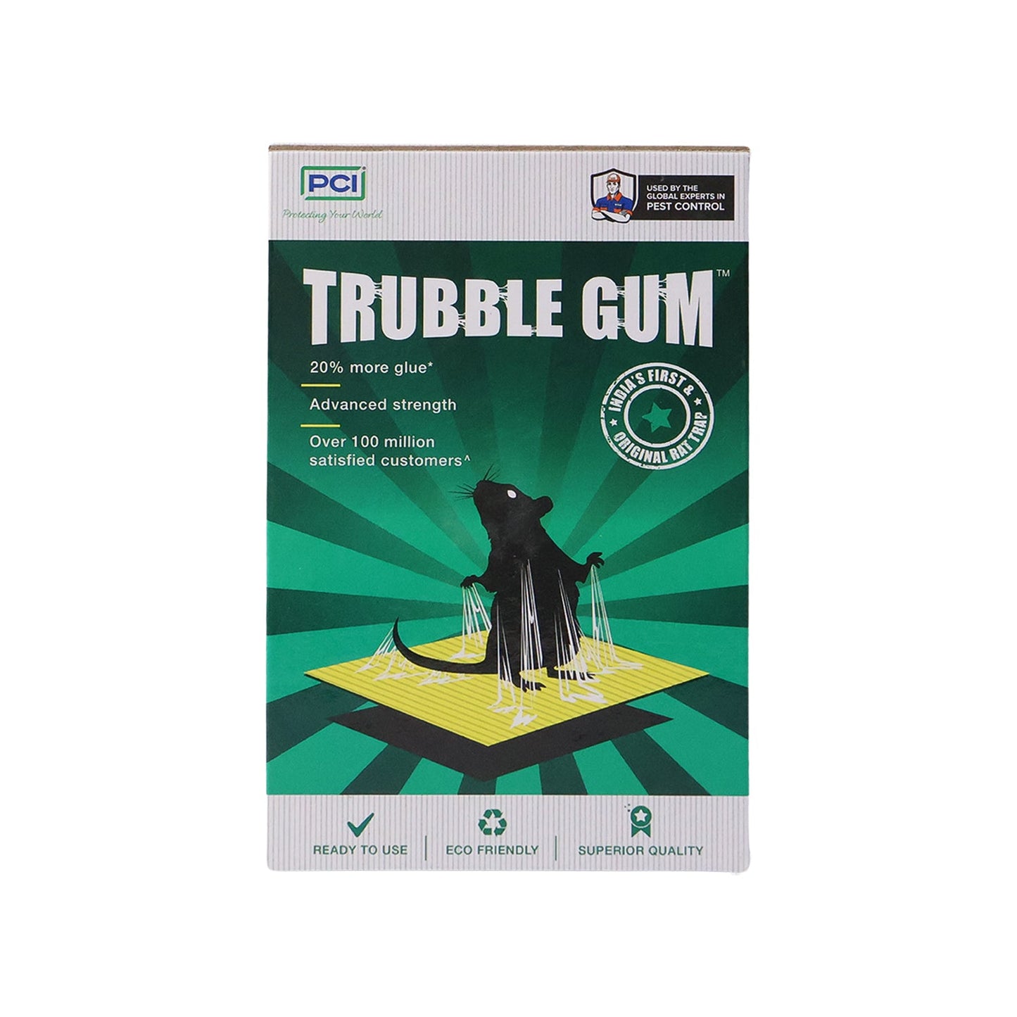 Rodent glue board trap made from cardboard