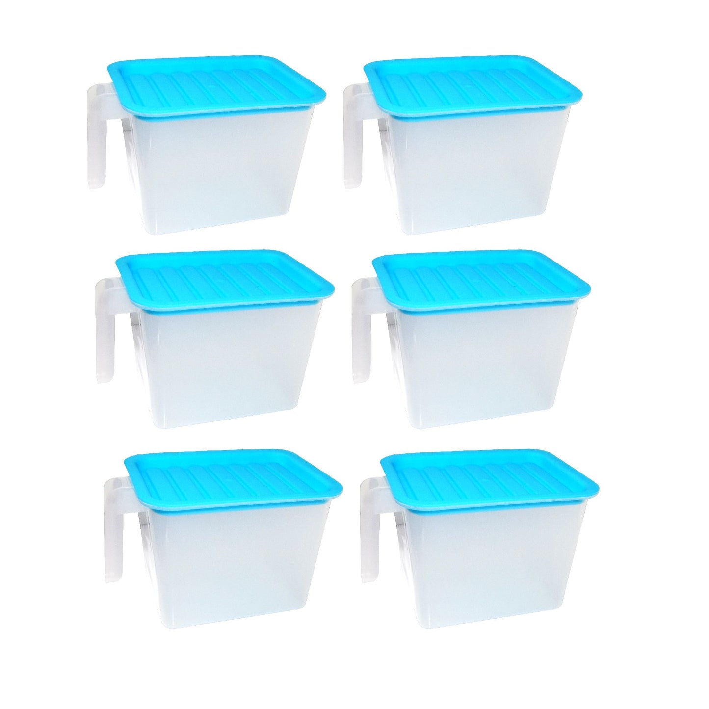 Close-up of a 1000 ml airtight square container for kitchen essentials.