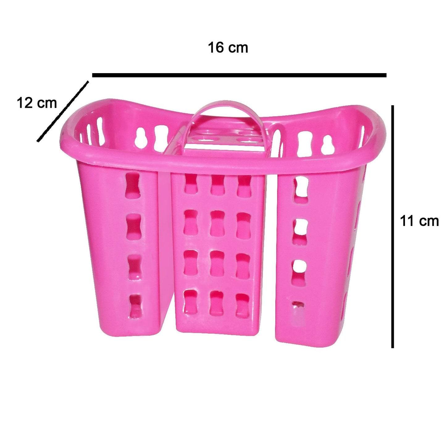 Compact toothbrush holder designed to save space, holding razors and facial cleansers.