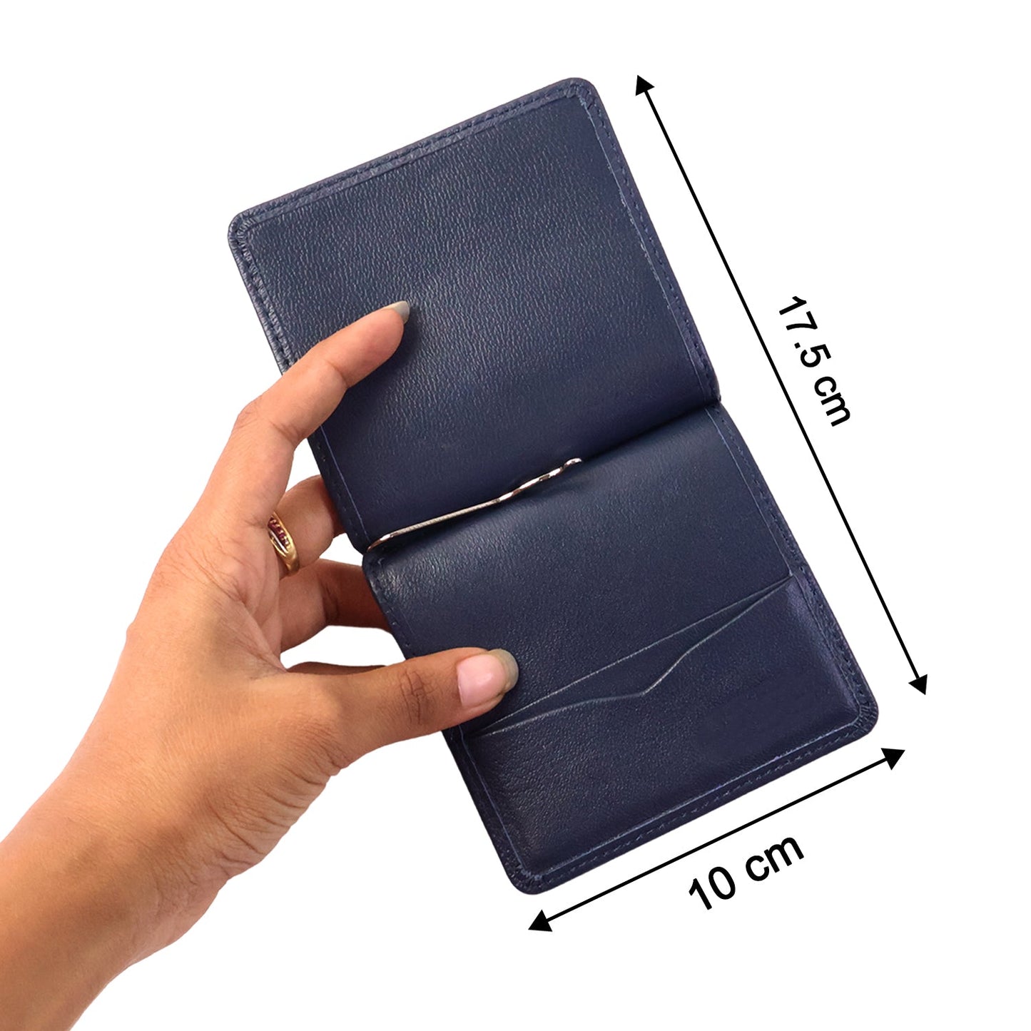 Stylish slim wallet for men featuring gift-ready elegant packaging