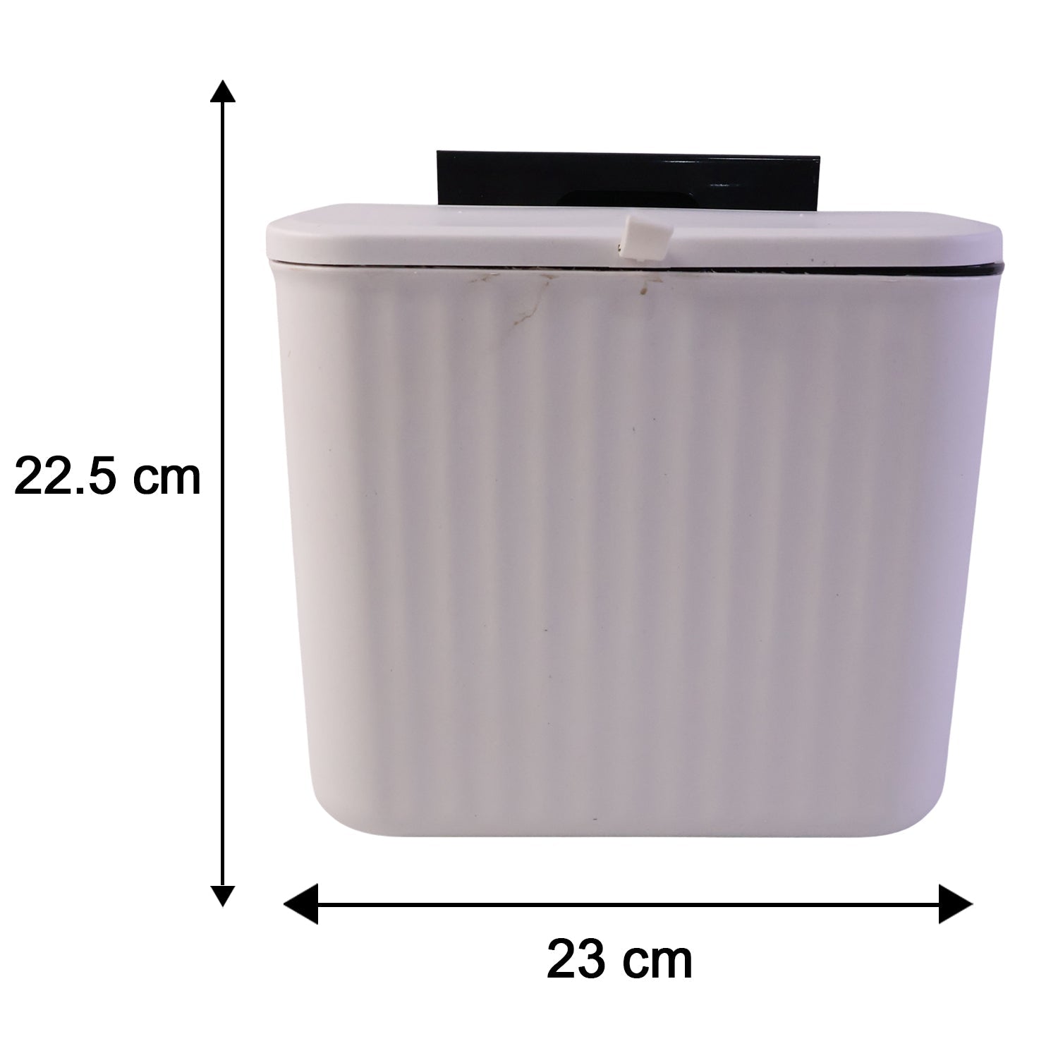 Size diagram of 25x22 cm compact kitchen dustbin