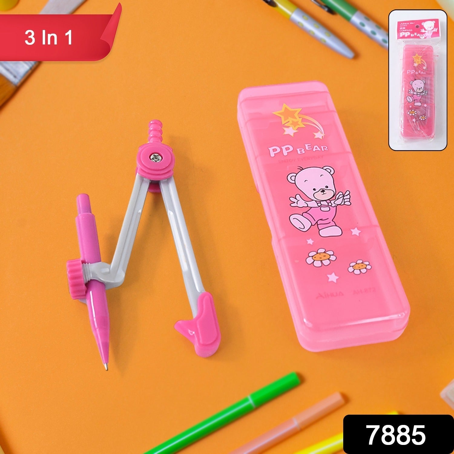 Circle Pals drawing kit featuring a kids geometry compass for school