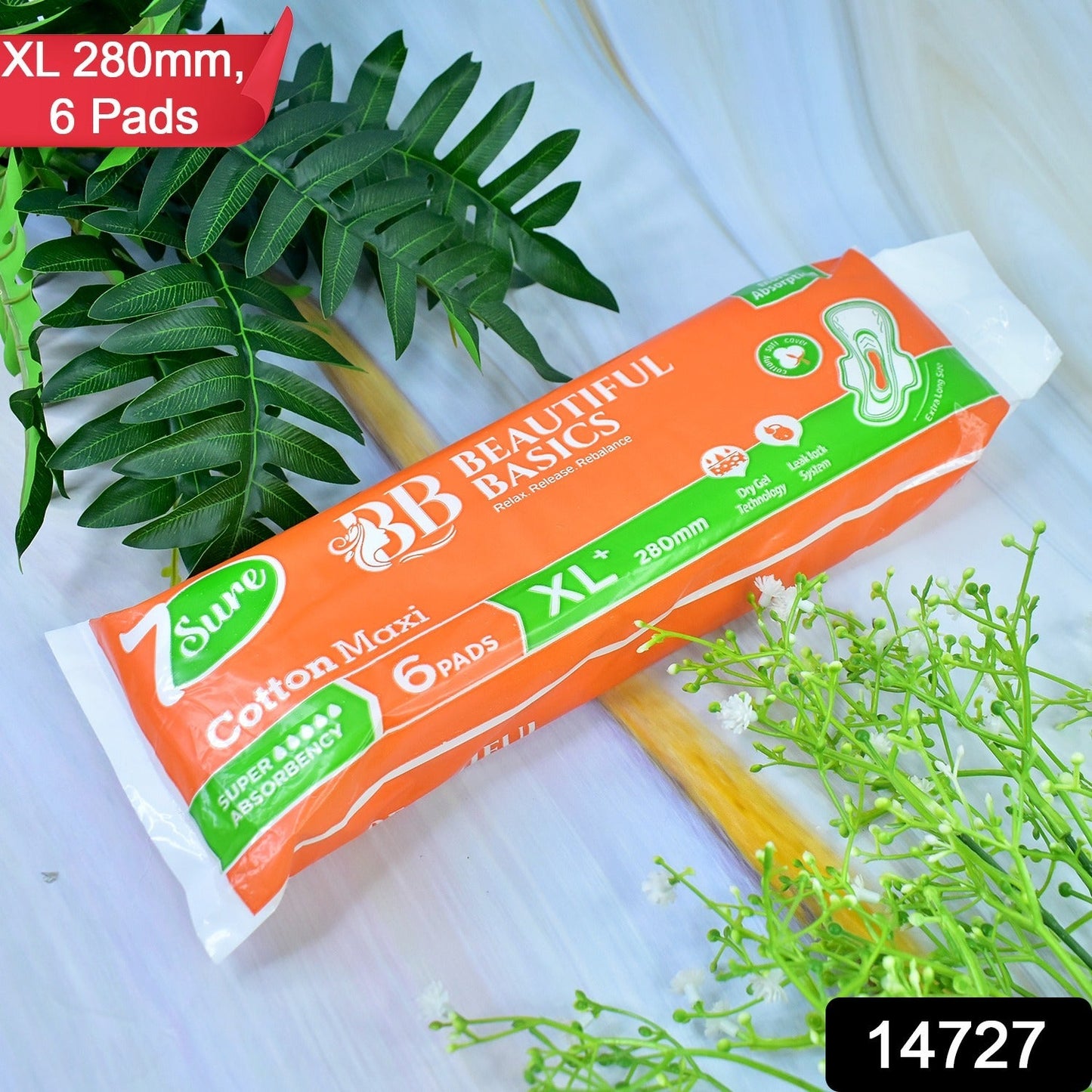 Cotton Maxi sanitary pads featuring extra absorbent comfort layer