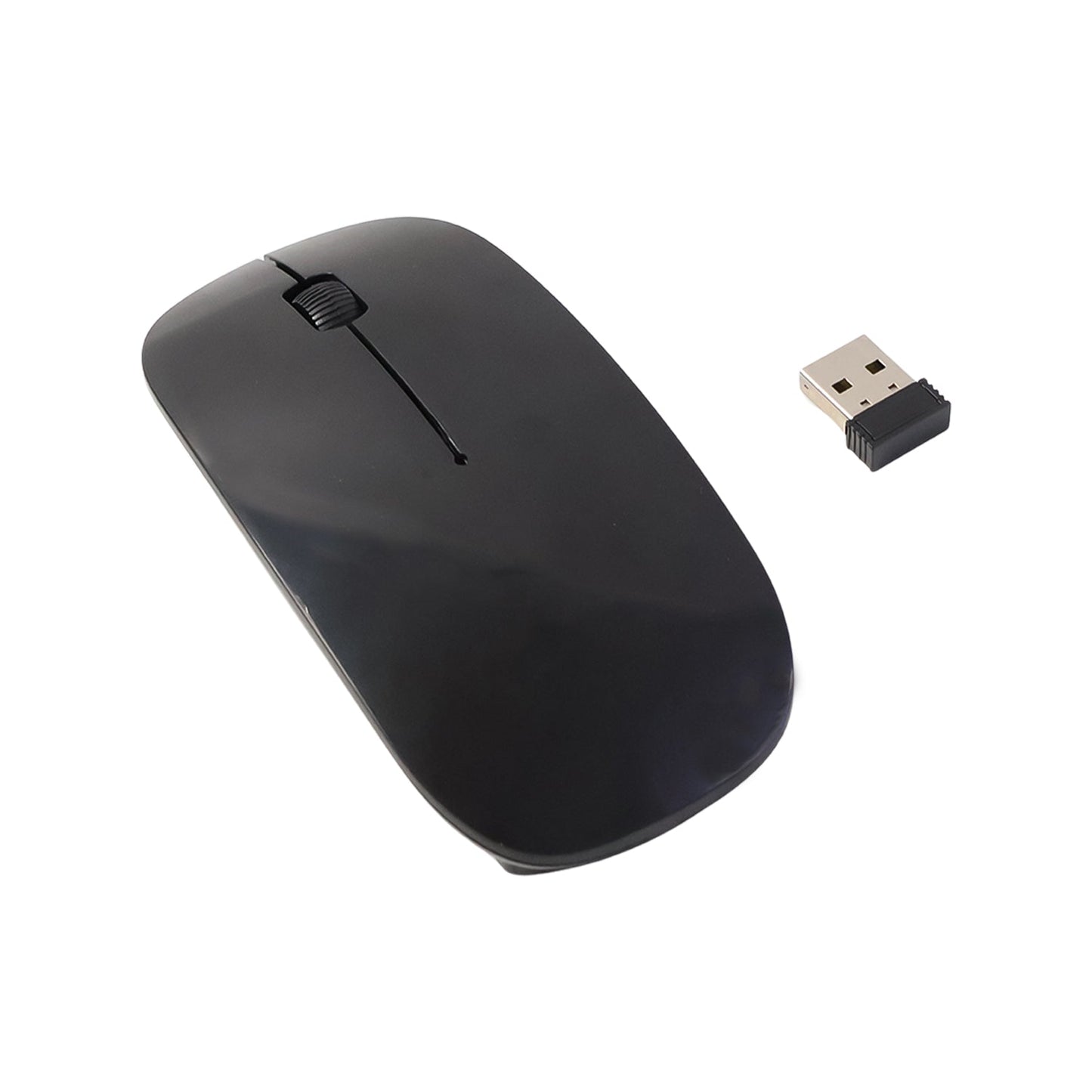 Packaging of the Compshop Wireless Mouse, showcasing branding and product details.